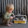 Žaislinė medinė mini viryklė kepsninė  vaikams | Su priedais | Classic World CW53863